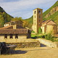 A visit to the picturesque town of Baget, Catalonia, Spain -ART-