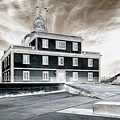 Lighthouse Cape Finisterre - Color and b / w solarization proces